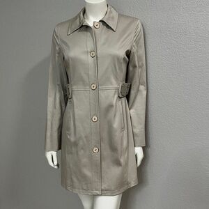Bloomingdale’s Taupe Lightweight Trench Coat